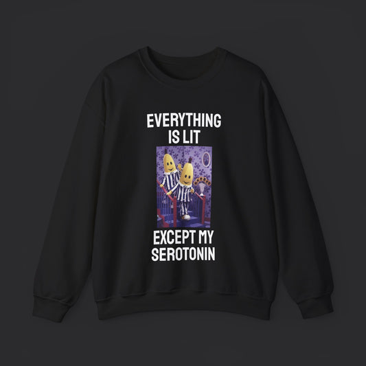 Everything is Lit Except My Serotonin Fall Out Boy Crewneck Sweatshirt