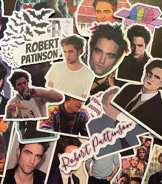 Robert Pattinson Inspired Stickers - Random Selection - Set of 10