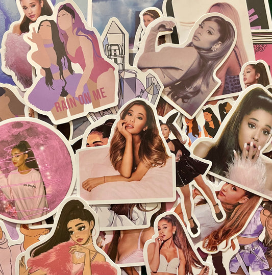 Ariana Grande Inspired Stickers - Random Selection - Set of 10, 15 or 20